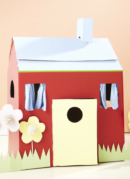 cardboard playhouse craft