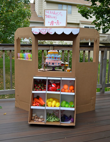 cardboard grocery craft