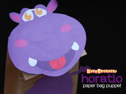 Horatio Paper Bag Puppet - KneeBouncers