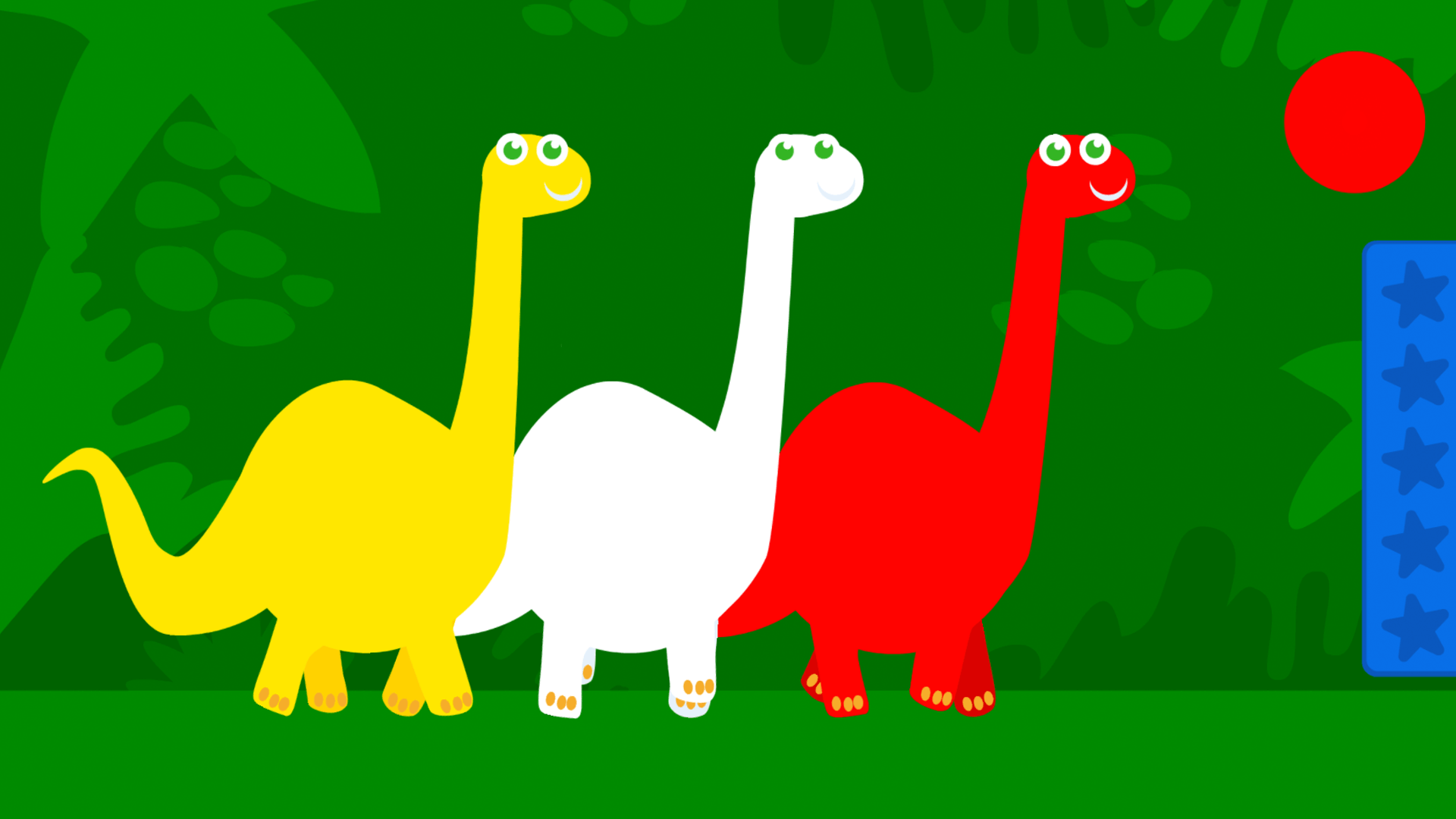 learn numbers, learn counting, game for baby, game for toddlers, dinosaurs, trex, raptor, brachiasuarus, brontosaurus, triceratops