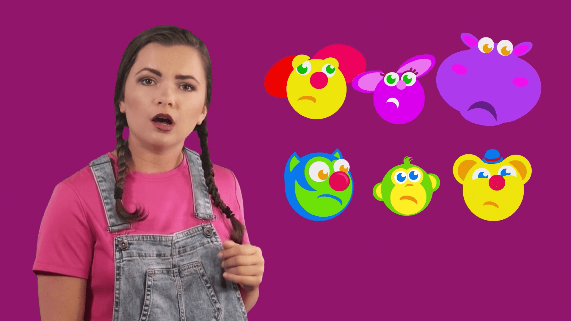 Kiki's Music Time music video for toddlers on KneeBouncers, show your feelings