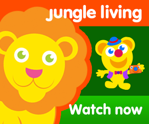 title of jungle living episode of the kneebouncers show on babyfirsttv