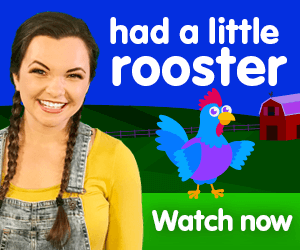 had a little rooster title for Kiki's Music Time music video for toddlers on KneeBouncers﻿