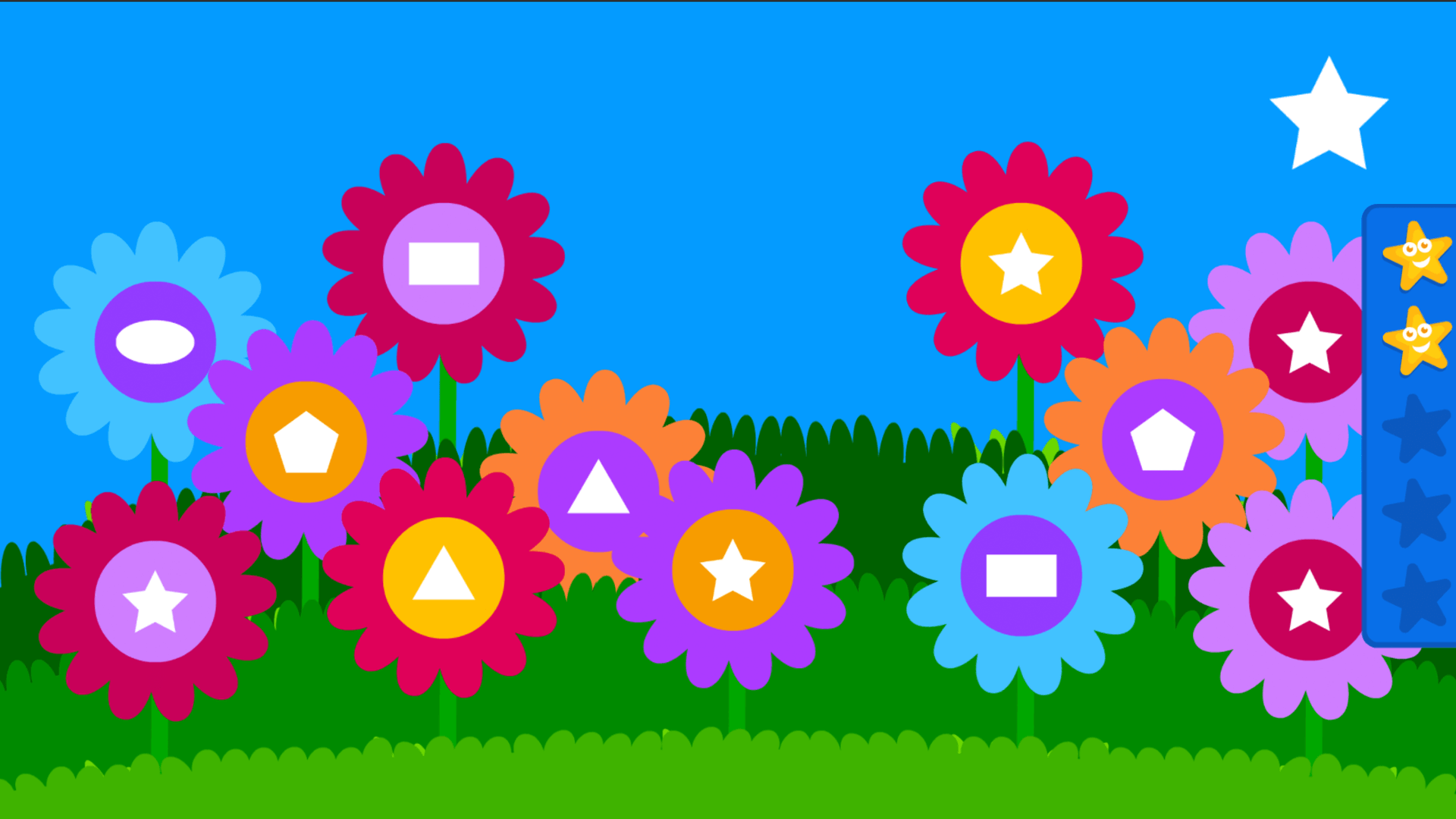 flower, game action, shapes