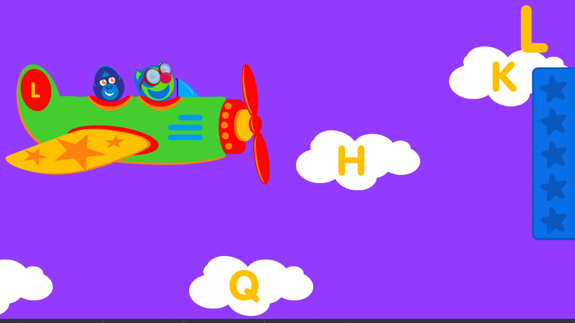 airplane game﻿ action, letters