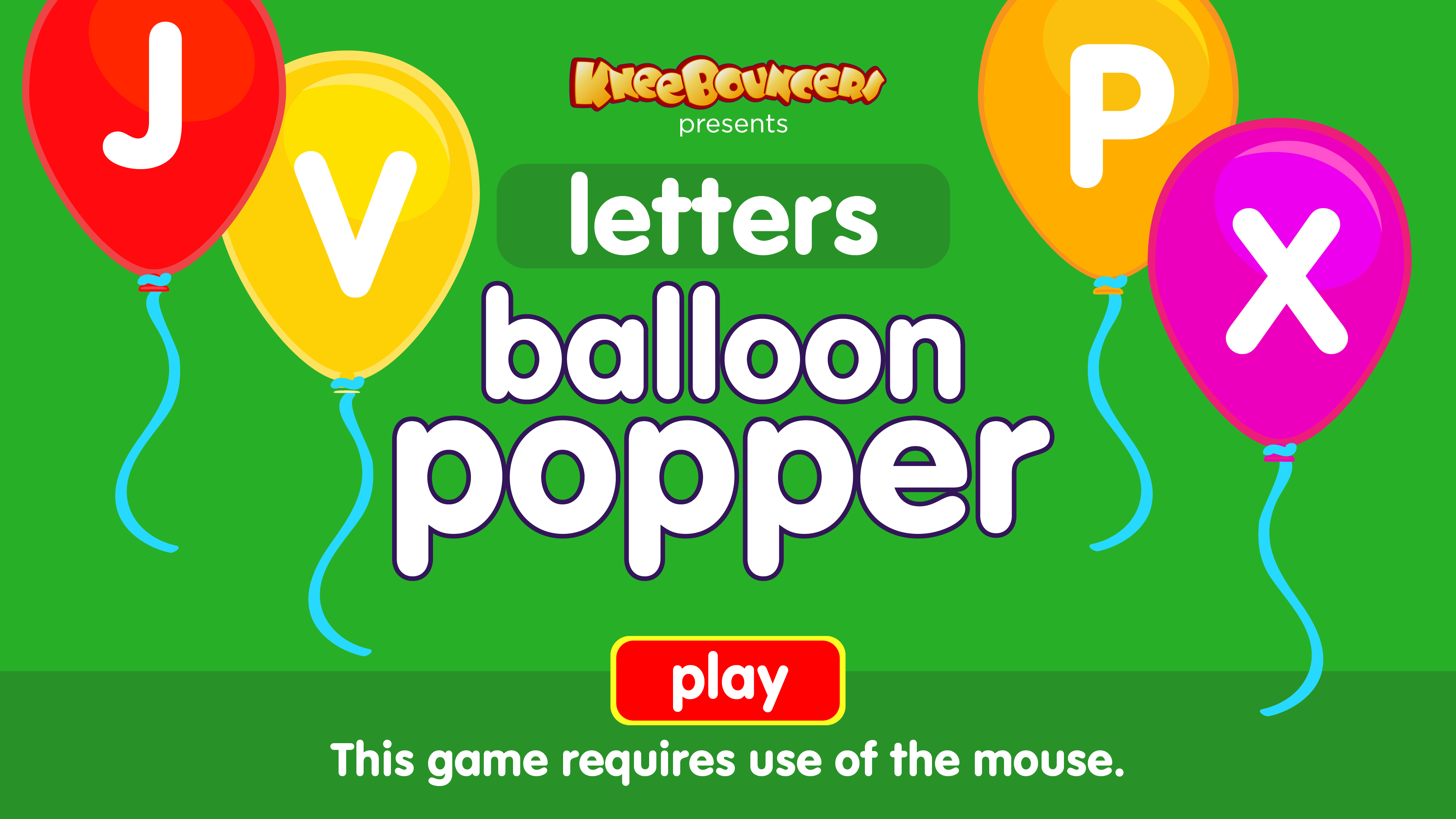 Balloon Popper – Letters