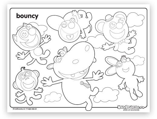 bouncy coloring sheet